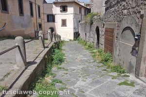 Viterbo - Incuria a piazza Fontana Grande