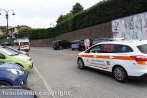 Montefiascone - Donna colta da malore - L'automedica sul posto