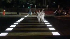 Roma - Strisce pedonali a led