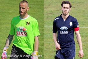 Sport - Calcio - Viterbese - Da sinistra: Antony Iannarilli e Daniele Celiento