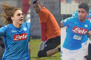 Sport - Calcio - Da sinistra: Zerbin, Forte e Otranto
