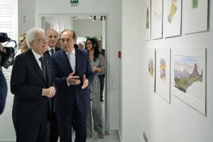 Sergio Mattarella e Emmanuele Emanuele, cittadino onorario di Sutri