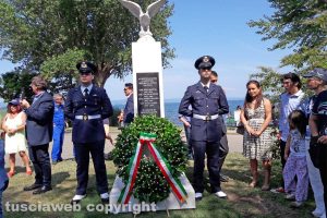 Montefiascone - L'inaugurazione del monumento all'Aviatore