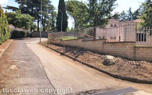 Viterbo - Via della Fiera dopo la pulizia degli abitanti
