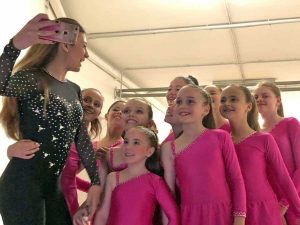 Ludovica Delfino e le atlete della Star Roller Club