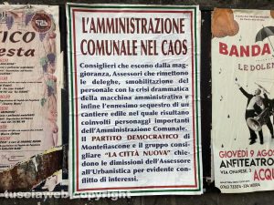 Montefiascone - Il manifesto affisso in paese