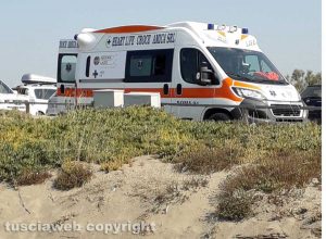 L'ambulanza a Pescia Romana