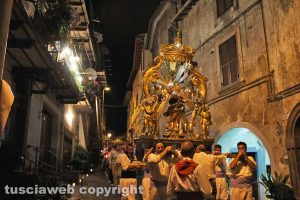 Canepina - La processione della Madonna Assunta in Cielo