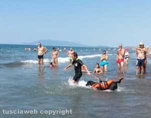 Montalto - Prove di salvataggio in mare