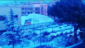 Civitavecchia - Il PalaGrammatico sotto la neve