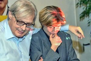 Vittorio Sgarbi e Candida Pittoritto