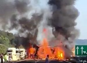 Incidente sulla A1 tra Orvieto e Fabro