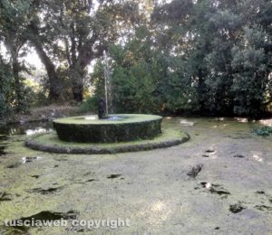Bagnaia - Villa Lante - Una fontana piena di melma