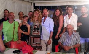 L'assessora Troncarelli con Quinto Mazzoni e gli organizzatori