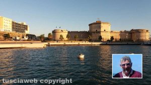 Civitavecchia - Nel riquadro Sergio Presutti