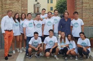 Francesco Bigiotti all'iniziativa "Bagnoregio plastic free"