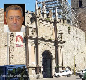 Viterbo - Porta Romana - Nel riquadro Giulio Marini