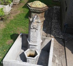 La fontana del cimitero di Viterbo