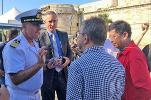 Civitavecchia - La tv di stato cinese in visita al porto