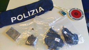Viterbo - Polizia - La droga sequestrata
