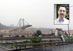 Crollo del ponte Morandi a Genova - Nel riquadro Antonio Brencich