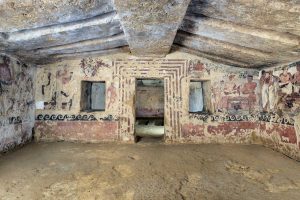 Tarquinia - La tomba degli Scudi dopo il restauro