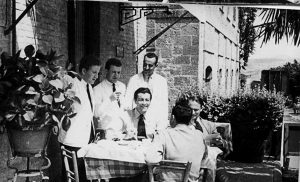 Bob Taylor ospite all'Hotel Milano negli anni '50