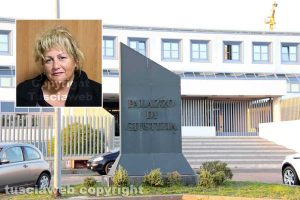Il tribunale di Viterbo - Nel riquadro Anna Telesco