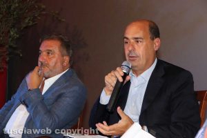 Enrico Panunzi e Nicola Zingaretti
