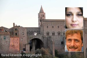 Viterbo - Nei riquadri: Donatella Finocchiaro e Adriano Giannini