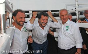 Trasporto della macchina di Santa Rosa 2018 - Il ministro degli Interni Matteo Salvini