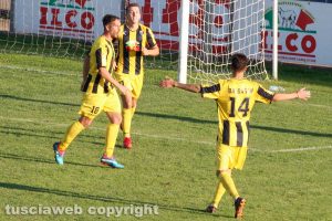Sport - Calcio - Viterbese - L'esultanza dei gialloblù