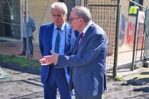 Sport - Calcio - Barco Murialdina - Il presidente Pollastrelli col sindaco Arena
