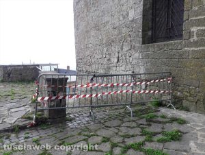 Montefiascone - La zona transennata