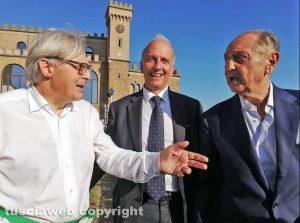 Vittorio Sgarbi, Marco Bussetti ed Emannuele Emanuele