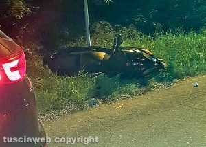 Vitorchiano - Scontro auto-scooter in località Paparano