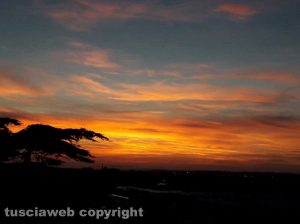 Tramonto a Viterbo
