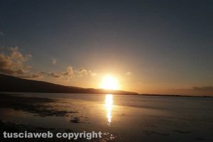 Orbetello - Il tramonto sulla laguna