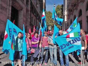 Roma - Lo sciopero dei lavoratori di Unicoop Tirreno