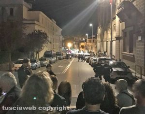 Viterbo - Santa Rosa - Via Rosselli vuota la sera del 3 settembre
