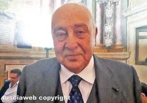Silvio Ascenzi ospite di palazzo dei Priori in occasione del trasporto del 3 settembre 2018