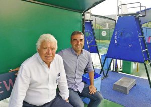 Nicola Pietrangeli con Alessandro Valente
