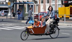 Una cargo bike