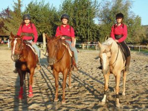 I tre atleti del maneggio La Valle