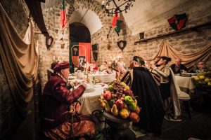 Il “Convivium secretum” in una passata edizione della "Sagra delle castagne"