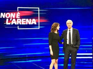 Asia Argento e Massimo Giletti
