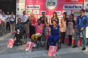 Sport - Le premiazioni del Giro d'Italia handbike