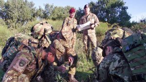 Le esercitazioni di tiro, orienteering e topografia
