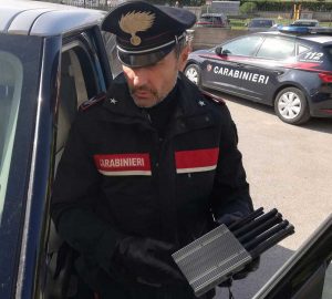 Montalto di Castro - Il disturbatore di frequenze usato per il furto