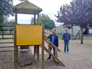 Viterbo - Contardo e Micci verificano giochi per bambini nei parchi